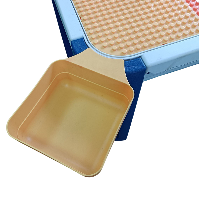 plastic Lego table and chair