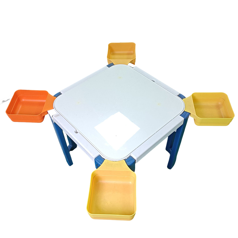 plastic Lego table and chair