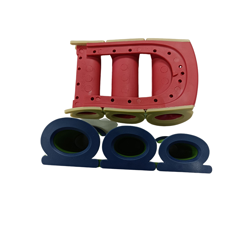 Three-hole shock absorber outsole