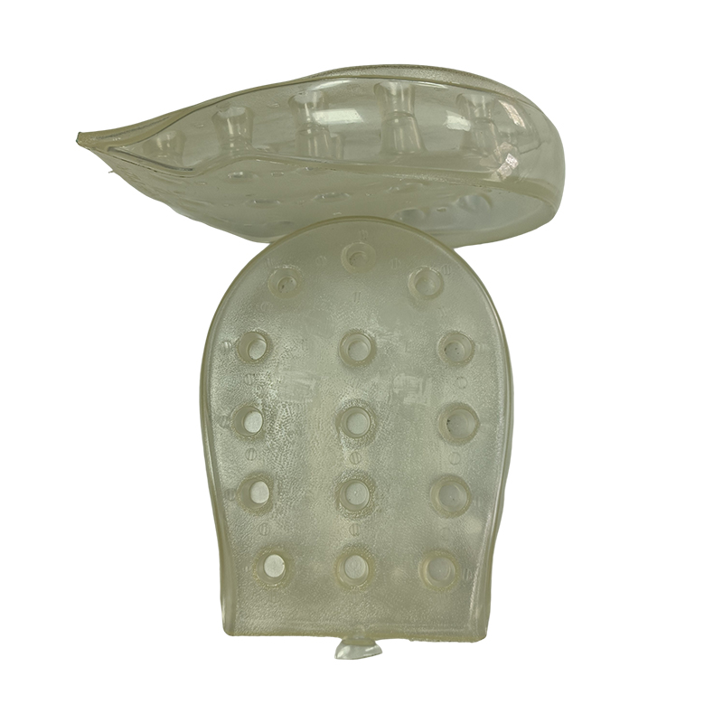 Polka dot heel inflatable sole