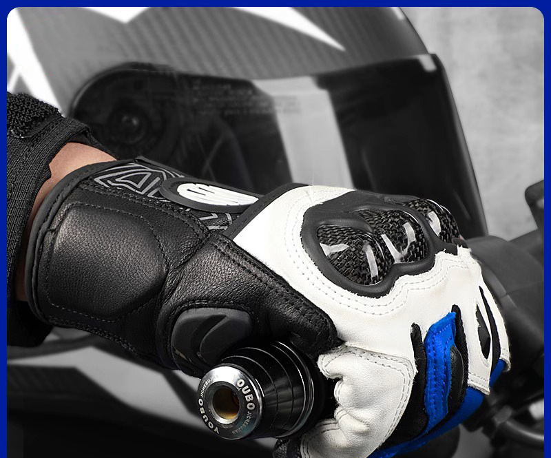 Leather motorcycle gloves(Inter Milan-1)