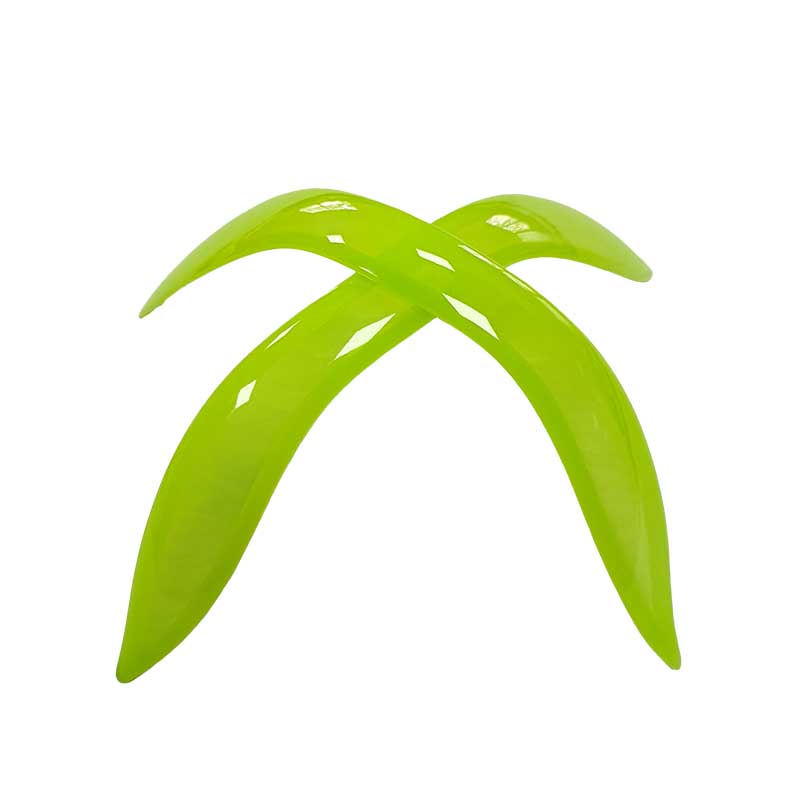 Back collar trim light green