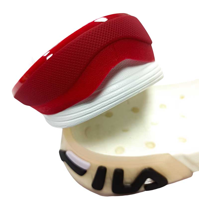 Back collar trim dull red