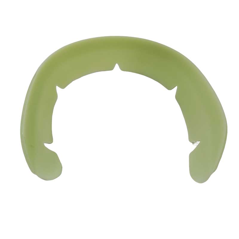 Back collar trim green