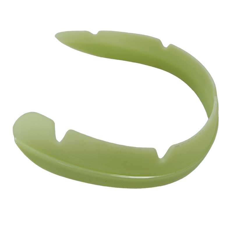 Back collar trim green