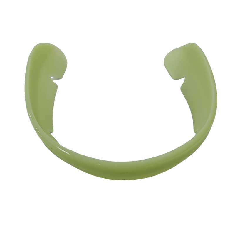 Back collar trim green