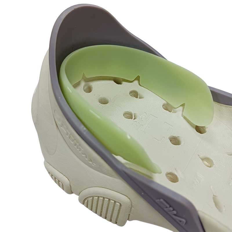 Back collar trim green