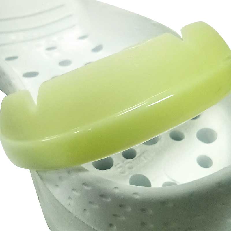 Back collar trim green
